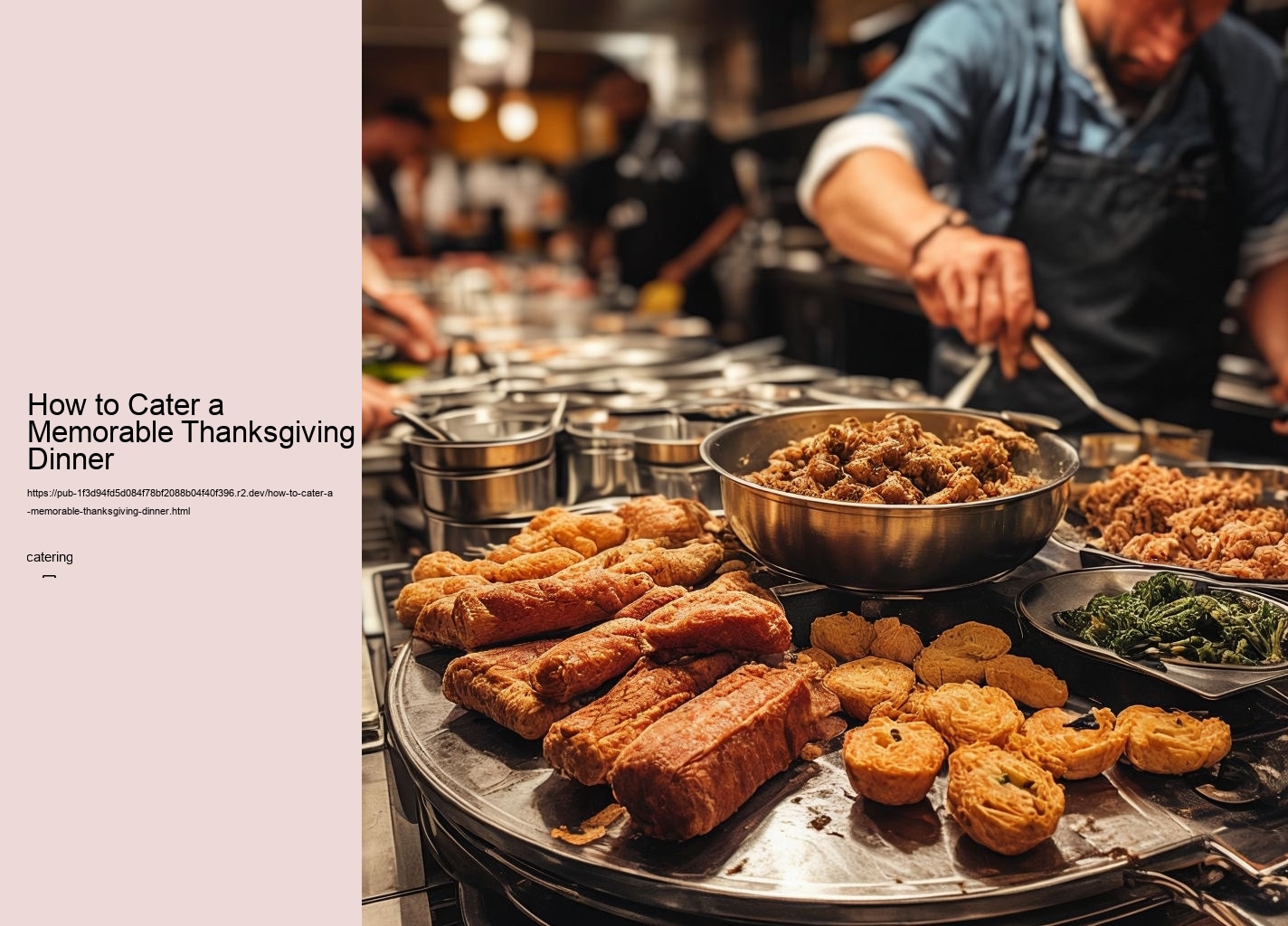 How to Cater a Memorable Thanksgiving Dinner