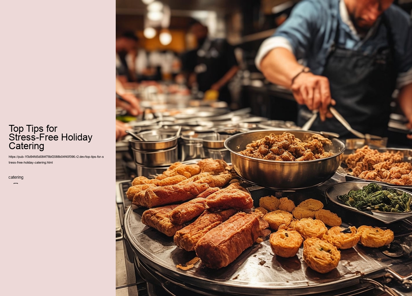 Top Tips for Stress-Free Holiday Catering